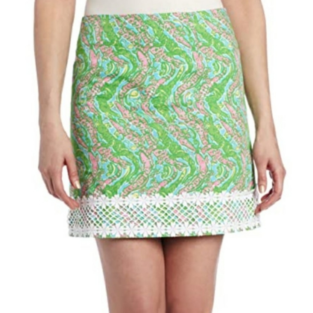 Lilly Pulitzer Chomp Chomp Lavender Style Skirt